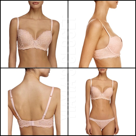 Le Mystere 34DDD/F Sophia 2435 Lace Underwire Bra - Peach Blossom - Picture 3 of 16
